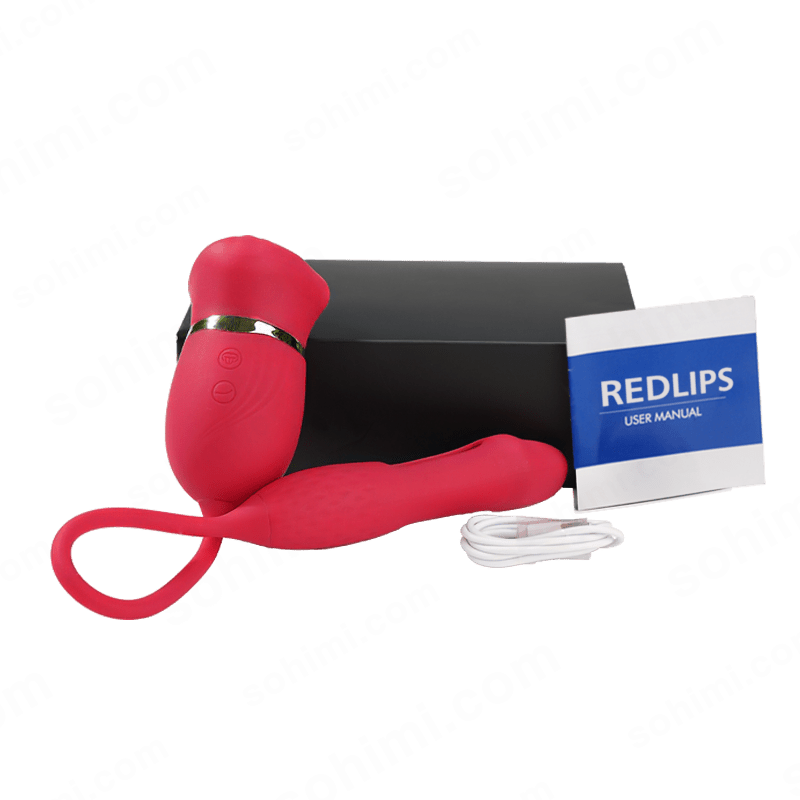 REDLIPS| 4 in 1 Licking Sucking Flapping and Vibrating G - Spot Clit Stimulator - Sohimi