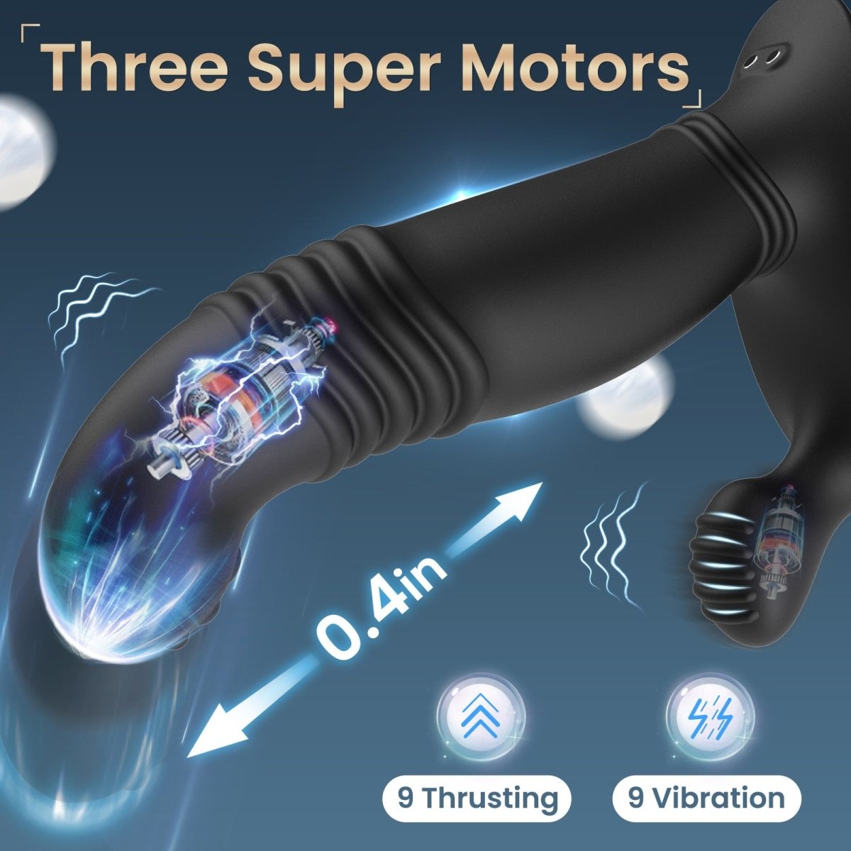 Remote Control G - spot Thrusting & Vibrating Anal Vibrator Dildo - Sohimi
