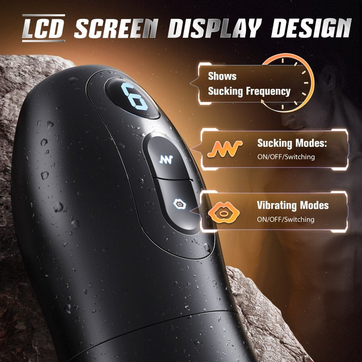 ROCKS|Lightweight Ergonomically Sucking and Vibrating Male Masturbator - Sohimi