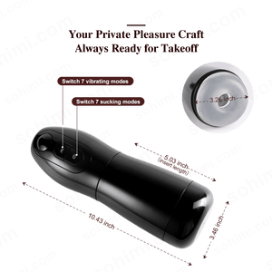 ROCKS|Lightweight Ergonomically Sucking and Vibrating Male Masturbator - Sohimi