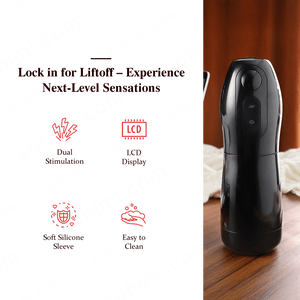 ROCKS|Lightweight Ergonomically Sucking and Vibrating Male Masturbator - Sohimi