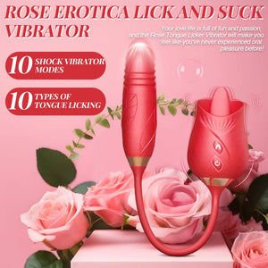Rose Tongue Licking and Thrusting Female Clit and G - spot stimulator - Sohimi