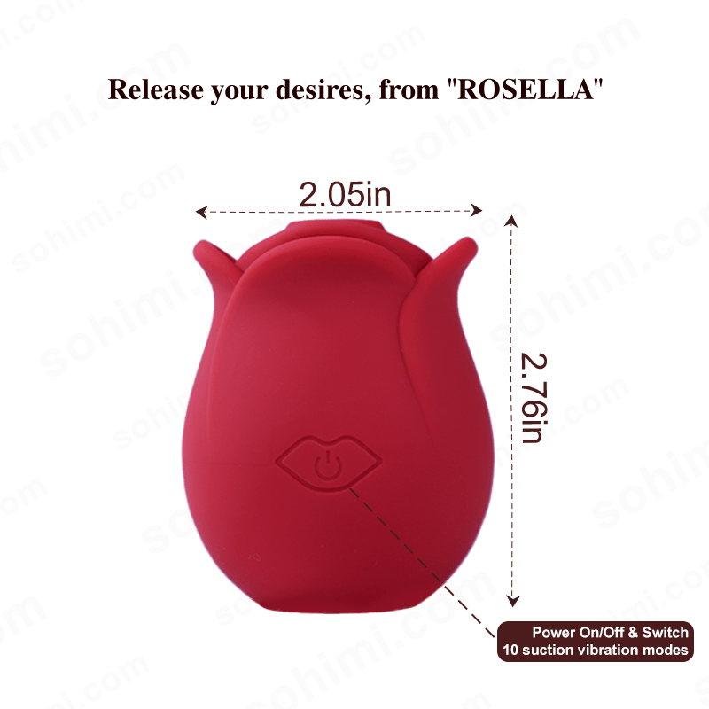 ROSELLA| App - Control 10 - Mode Rose Suction Vibrator - Sohimi