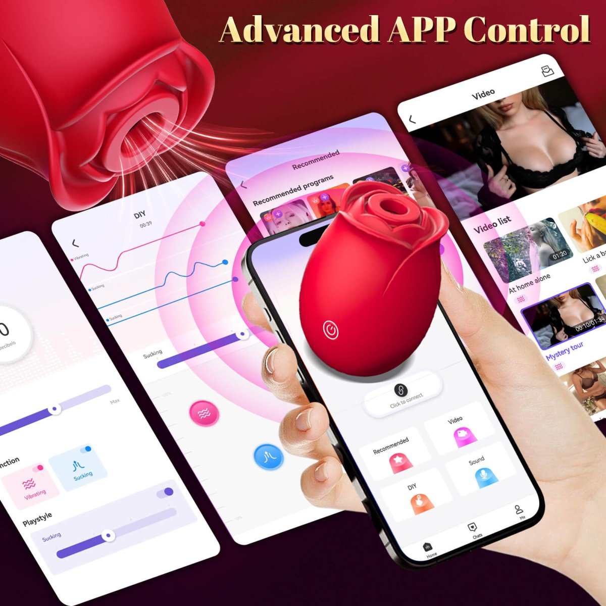 ROSELOVE App-Controlled Double-Layer Rose Vibrator | Sohimi ROSELOVE App-Controlled Double-Layer Rose Vibrator | Sohimi