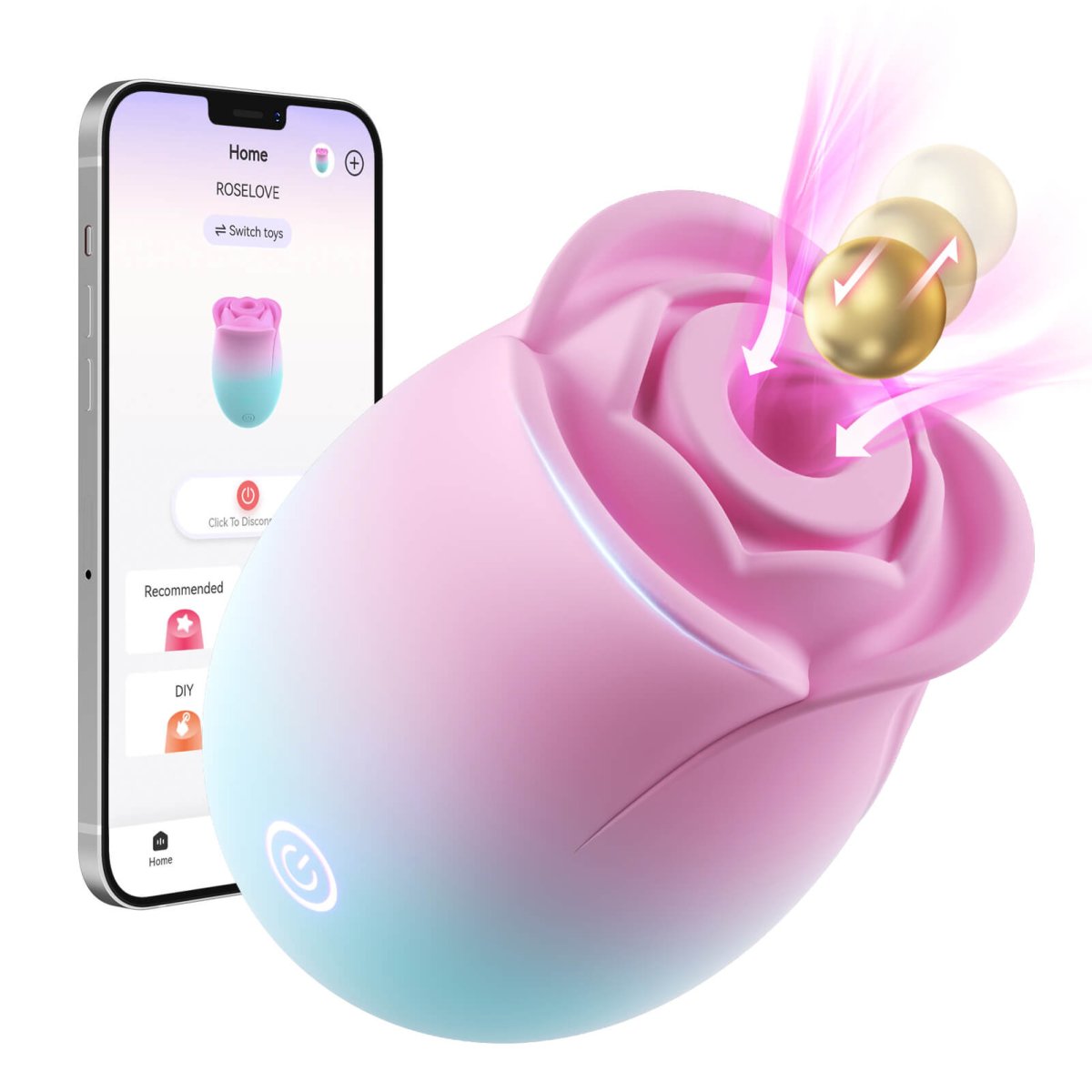 ROSELOVE App-Controlled Double-Layer Rose Vibrator | Sohimi ROSELOVE App-Controlled Double-Layer Rose Vibrator | Sohimi