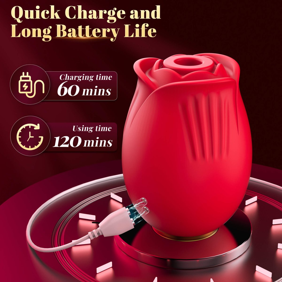 ROSELOVE App-Controlled Double-Layer Rose Vibrator | Sohimi ROSELOVE App-Controlled Double-Layer Rose Vibrator | Sohimi