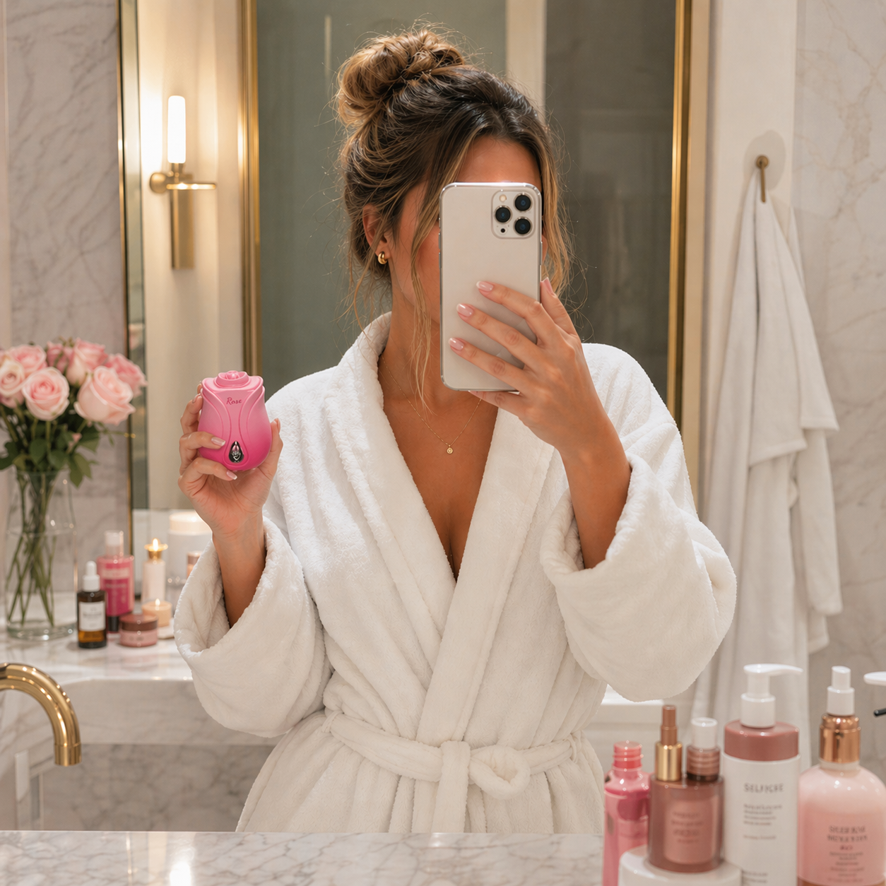 Rose vibrator showing 10 vibration modes