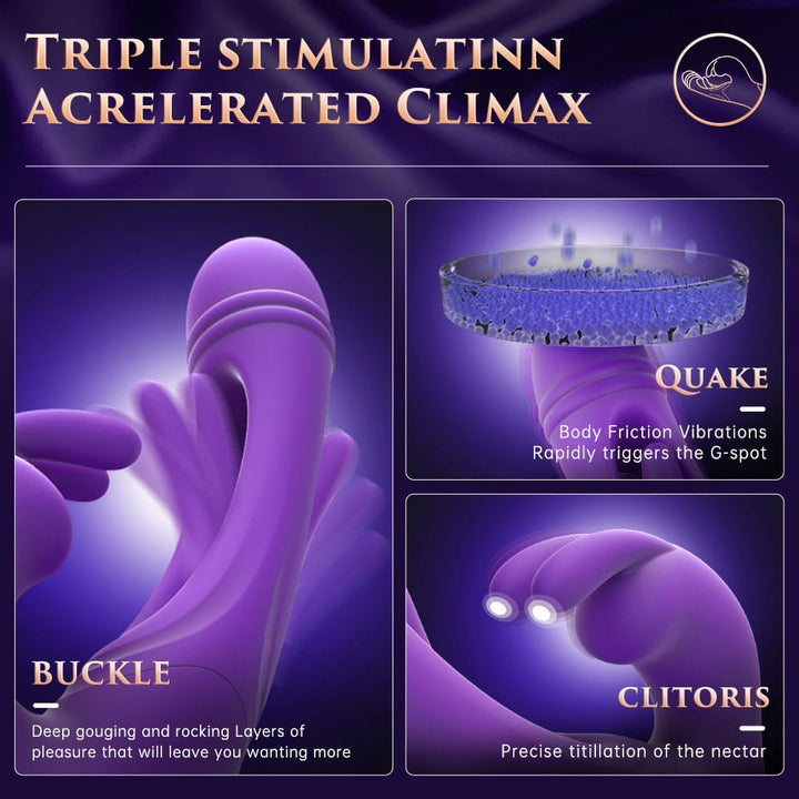 SARAH| Unique 3 in 1 Multiple Stimulation female G - Spot Vibrator Toy - Sohimi