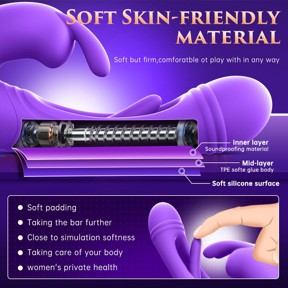 SARAH| Unique 3 in 1 Multiple Stimulation female G - Spot Vibrator Toy - Sohimi