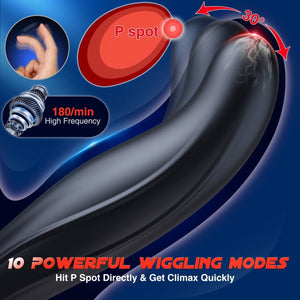 SBD 5 in 1 Thrusting & Vibrating Anal Vibrator Butt Plug with Cock Ring - Sohimi
