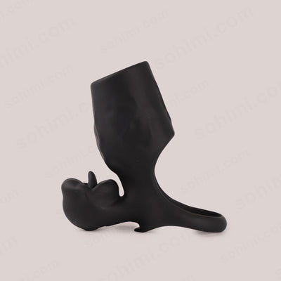 SERAPH| Upgrade Vibration Cock Ring with Penis Sleeve Couple Sex Toy - Sohimi
