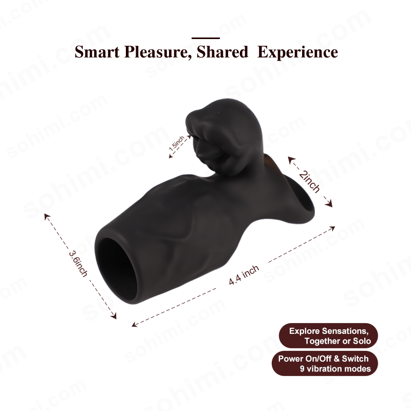 SERAPH Vibrating Cock Ring with Penis Sleeve | Sohimi SERAPH Vibrating Cock Ring with Penis Sleeve | Sohimi