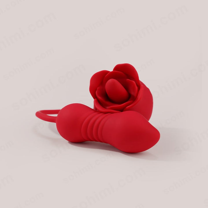 SKYLAR | Clitoral G - Spot Stimulator Rose Toy with Tongue - Sohimi