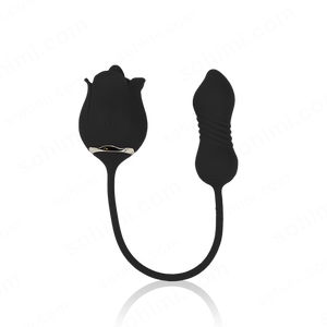 SKYLAR | Clitoral G - Spot Stimulator Rose Toy with Tongue - Sohimi