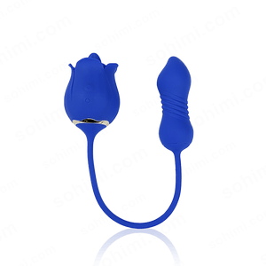 SKYLAR | Clitoral G - Spot Stimulator Rose Toy with Tongue - Sohimi