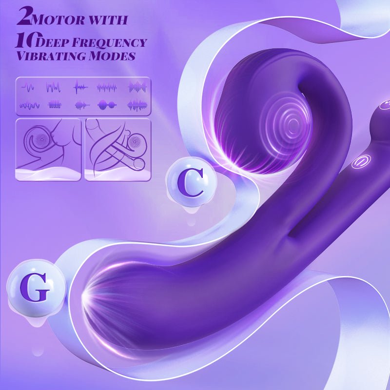 Snail G - Spot and Clit Waterproof Silicone Stimulator Vibrator - Sohimi
