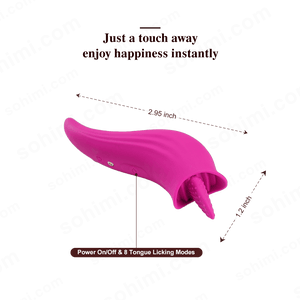 Sohimi 8 Modes G - Spot Stimulator Clit Licker 2 in 1 Tongue Vibrator - Sohimi