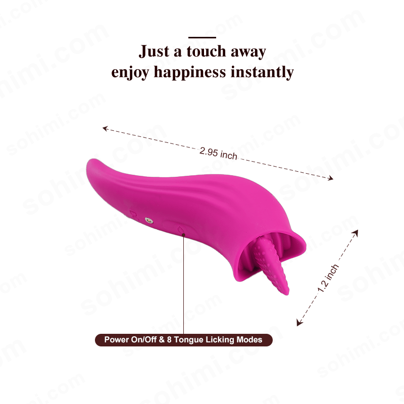 Sohimi 8 Modes G - Spot Stimulator Clit Licker 2 in 1 Tongue Vibrator - Sohimi