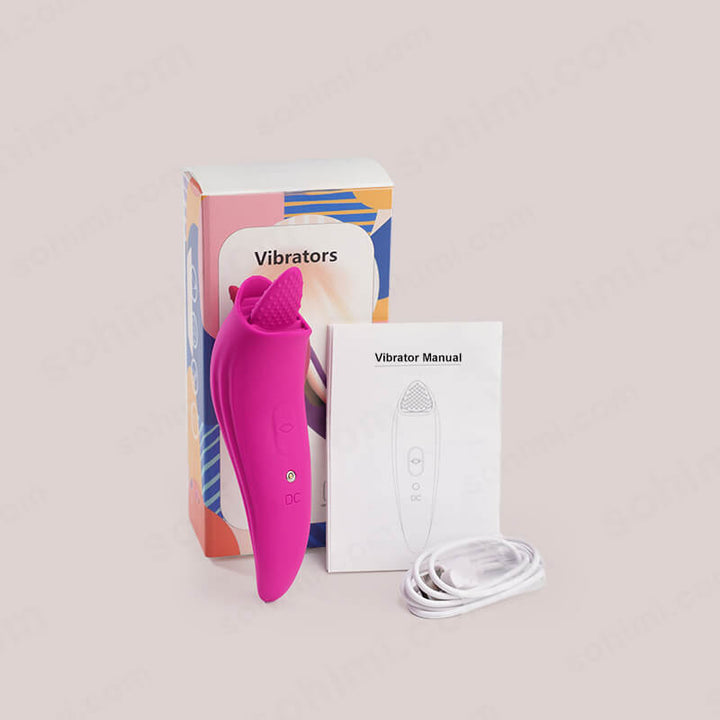 Sohimi 8 Modes G - Spot Stimulator Clit Licker 2 in 1 Tongue Vibrator - Sohimi