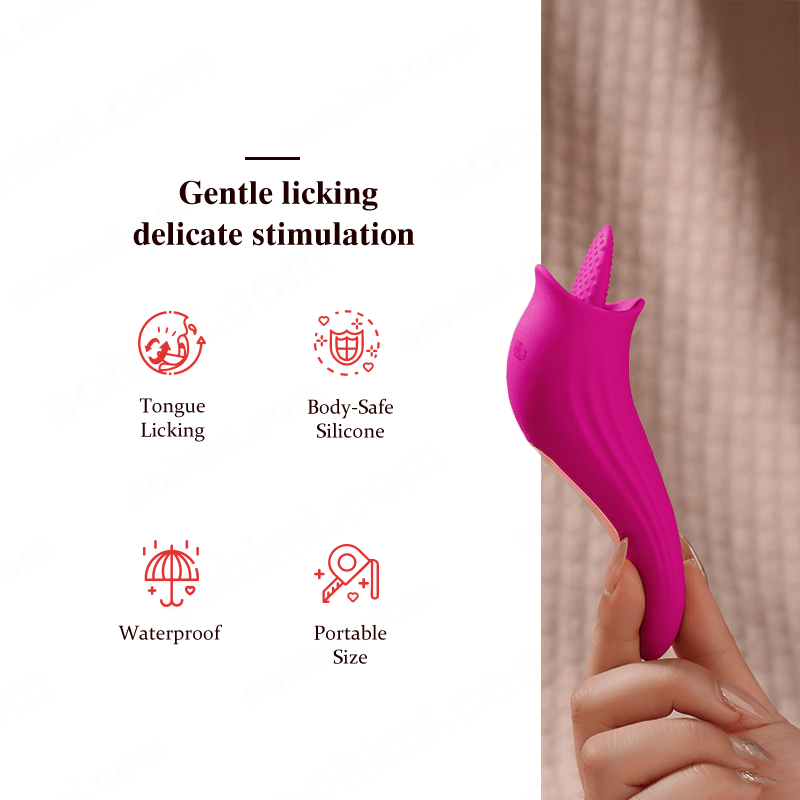 Sohimi 8 Modes G - Spot Stimulator Clit Licker 2 in 1 Tongue Vibrator - Sohimi