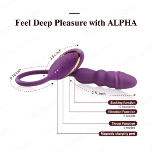 Sohimi ALPHA Sucking & Thrusting G - Spot Vibrator Dildo Plug - Sohimi