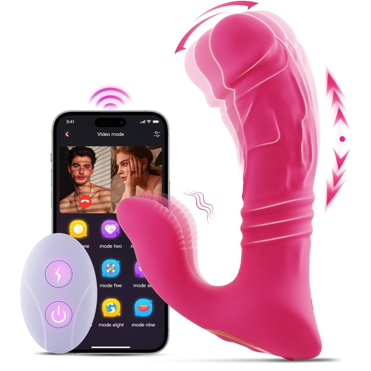 Sohimi Wearable Thrusting and Vibrating App Control Vibrator Female Toy - Sohimi