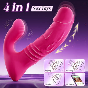 Sohimi Wearable Thrusting and Vibrating App Control Vibrator Female Toy - Sohimi