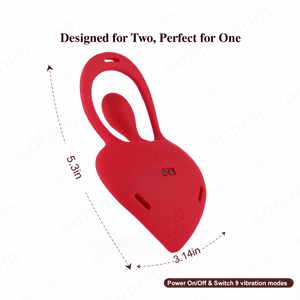 SOLAKA| Adult Couple Silicone Penis Ring for Clit and Testicle Stimulation - Sohimi