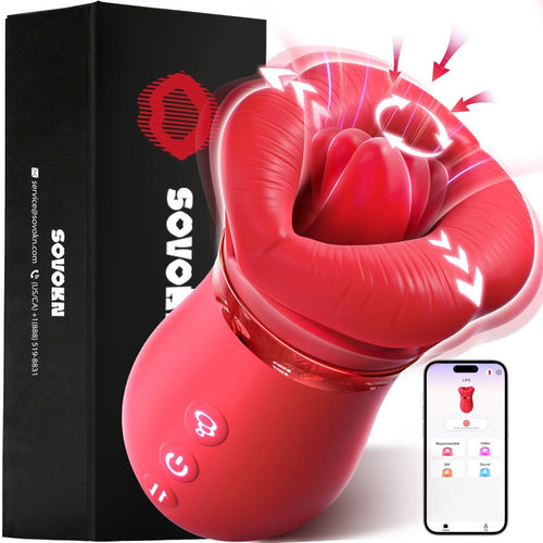 Sovokn | App Control Flapping and Licking Suction Sex Toy Vibrator