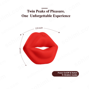 SSCHU - ROSE| Nipple Clamps Lips Kiss Vibrator Sex Toy - Sohimi