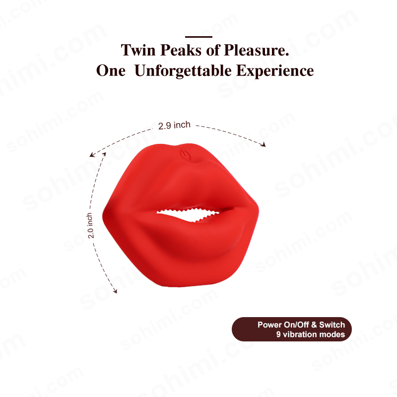 SSCHU - ROSE| Nipple Clamps Lips Kiss Vibrator Sex Toy - Sohimi