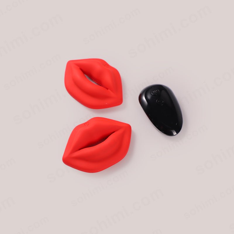 SSCHU - ROSE| Nipple Clamps Lips Kiss Vibrator Sex Toy - Sohimi