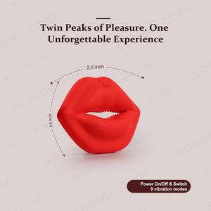 SSCHU - ROSE| Nipple Clamps Lips Kiss Vibrator Sex Toy - Sohimi