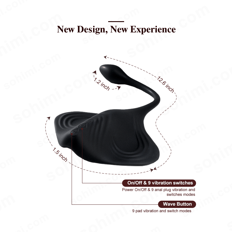 Stingray|Wearable Vibrating Butt Plug - Sohimi