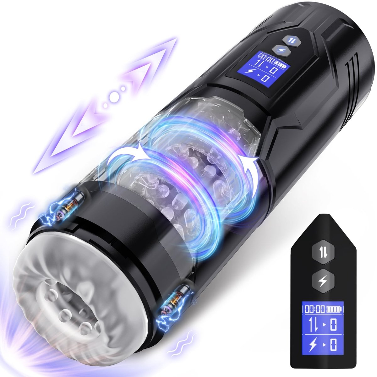 STORM| 3 in 1 Thrusting and Rotating vibrating Male Masturbator Toy - Sohimi