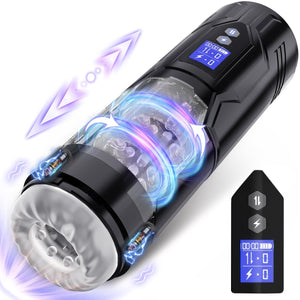 STORM| 3 in 1 Thrusting and Rotating vibrating Male Masturbator Toy - Sohimi