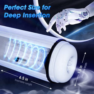 Thrusting & Vibrating Masturbator with Bullet Vibrator - Sohimi