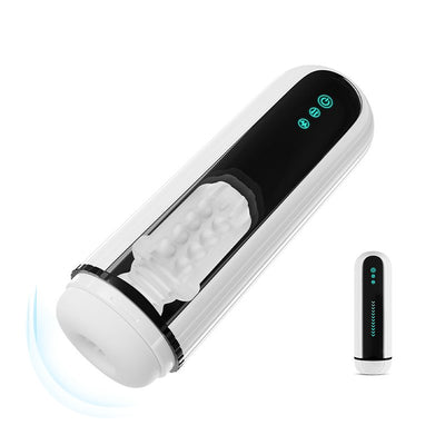 Thrusting & Vibrating Masturbator with Bullet Vibrator - Sohimi