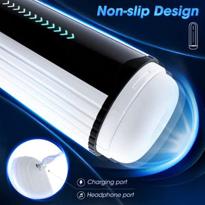 Thrusting & Vibrating Masturbator with Bullet Vibrator - Sohimi