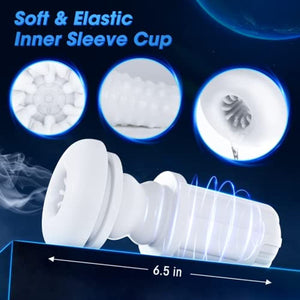 Thrusting & Vibrating Masturbator with Bullet Vibrator - Sohimi