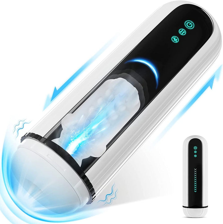 Thrusting & Vibrating Masturbator with Bullet Vibrator - Sohimi