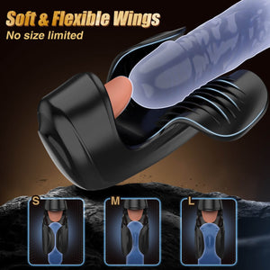 TROI 2 in 1 Tongue Licking and Tapping Penis Trainer Masturbation Toy - Sohimi