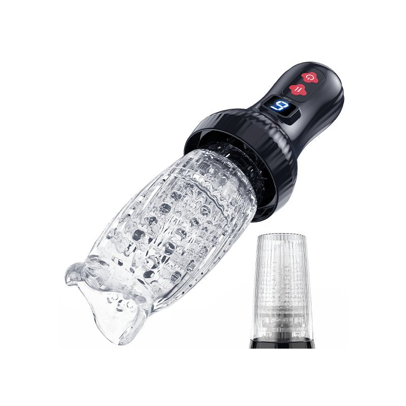 Upgraded 2 in 1 Powerful Automatic Thrusting and Rotating Male Masturbator - Torch - Sohimi