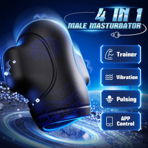 Upgraded App Control 4 in 1 Penis Trainer Vibrating Masturbation Cup - Sohimi