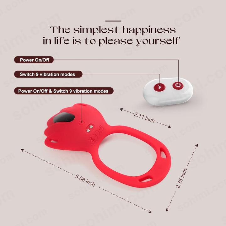 Vani| App Control Wearable Clit Stimulator or Male Penis Ring - Sohimi