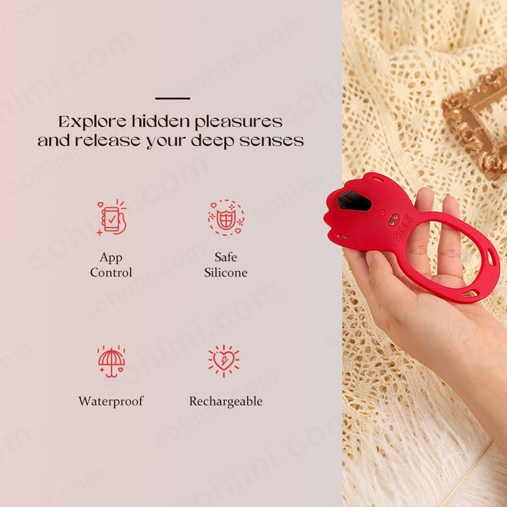 Vani| App Control Wearable Clit Stimulator or Male Penis Ring - Sohimi