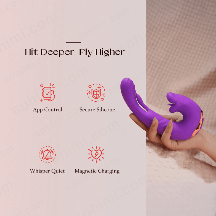 VASE| New Flapping and Tongue Licking Female Vibrator - Sohimi