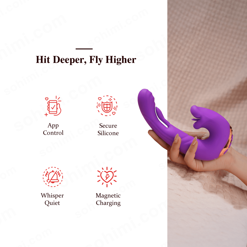 VASE| New Flapping and Tongue Licking Female Vibrator - Sohimi