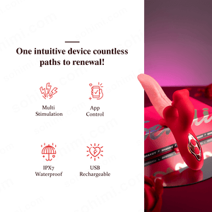 VeeLips| Swiging and Licking Female Clit and G - spot Vibrator - Sohimi