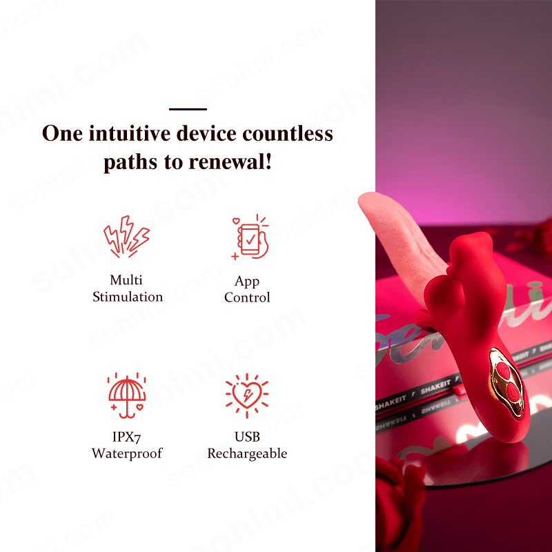 VeeLips| Swiging and Licking Female Clit and G - spot Vibrator - Sohimi